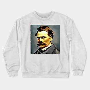 Friedrich Nietzsche Portrait Crewneck Sweatshirt